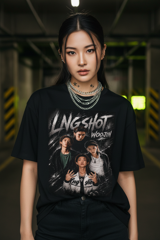 Woojin LNGSHOT Unisex T-Shirt – K-Pop SHOTTIES Fanmade | S–5XL
