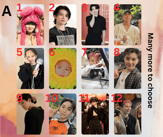 Seventeen Woozi Photocard, Handmade, Kpop, Carat Sammelkarten