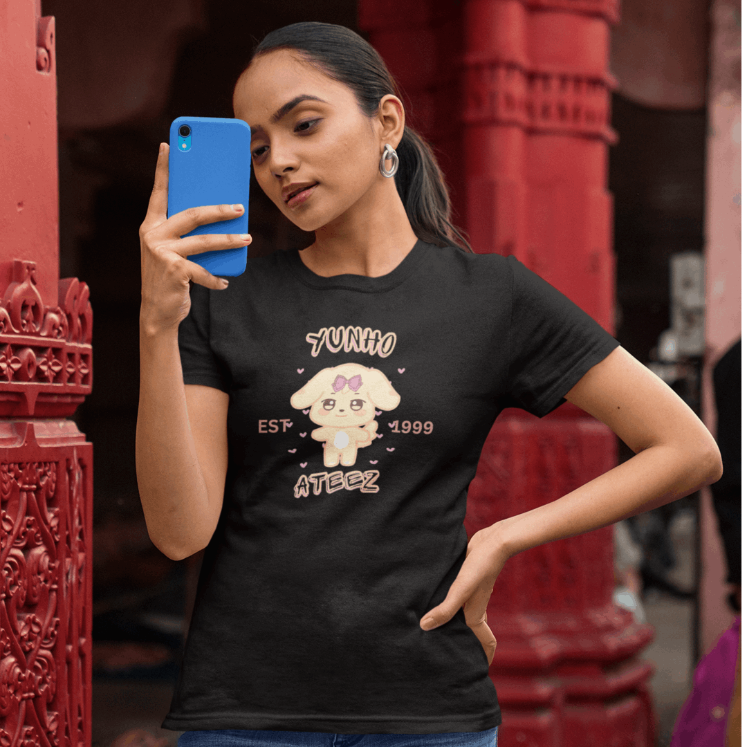 Ateez Yunho T-Shirt, Kpop, Aniteez, Kawaii